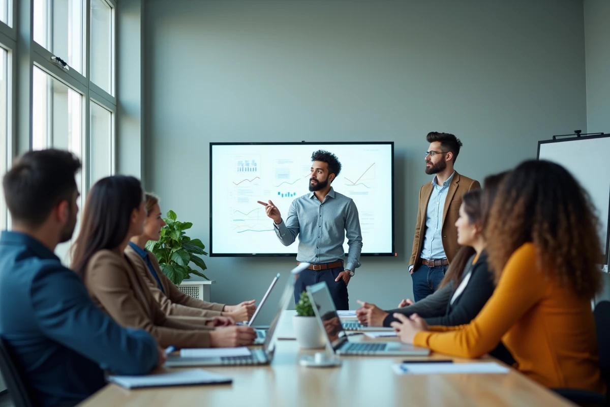 Groupe de collègues lors d